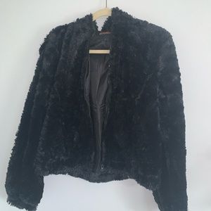 Black Zip up Jacket/Outerwear